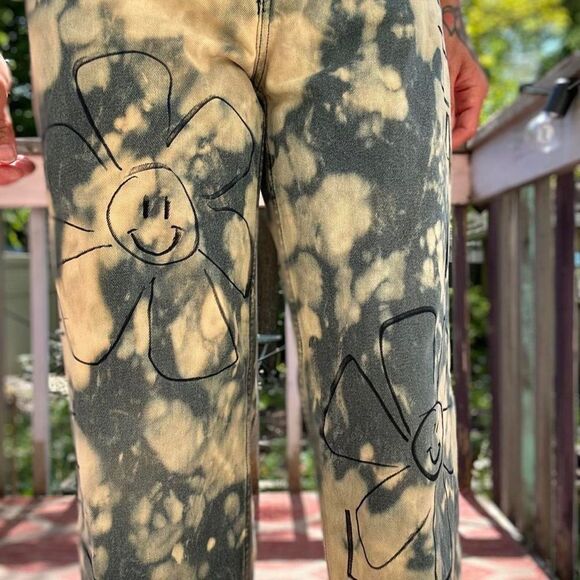 Vintage 90’s Sargent Pepper high waisted jeans /bleached jeans / 29 - Picture 6 of 12